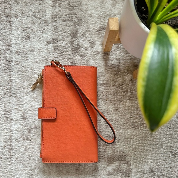 Orange Michael Kors wallet wristlet - Picture 2 of 4